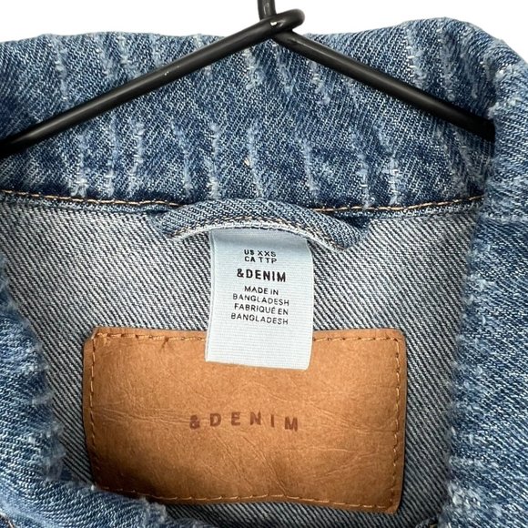 &Denim by H&M Jean Crop Jacket | Extra Extra Small - Picture 3 of 4